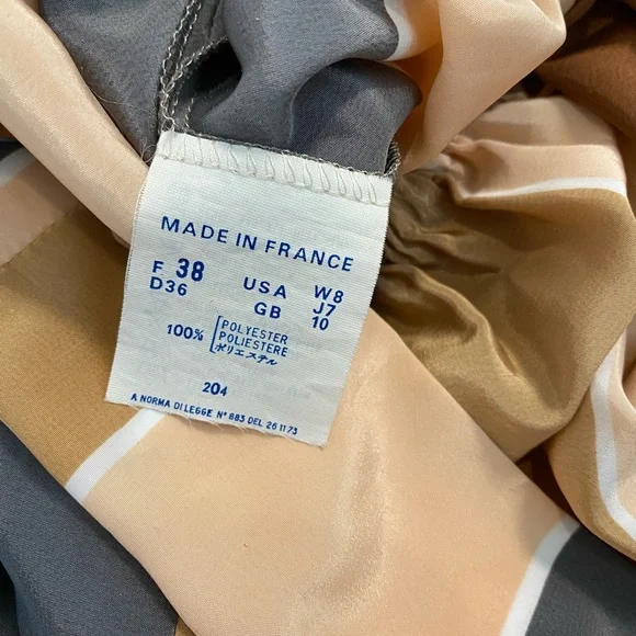 Vintage striped wrap front midi dress - Picture 12 of 13